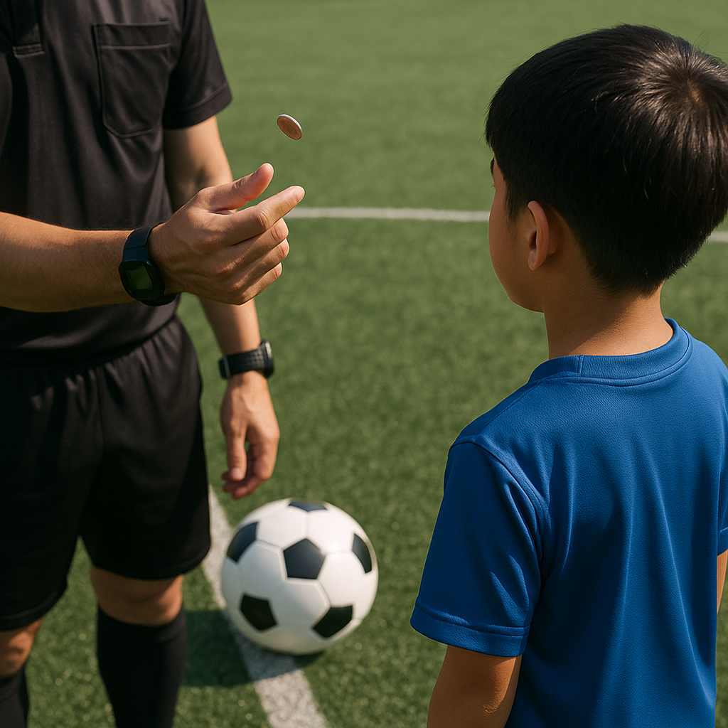 サッカー コイントス手順とキックオフ側決定のルール解説 - Soccer Book Library