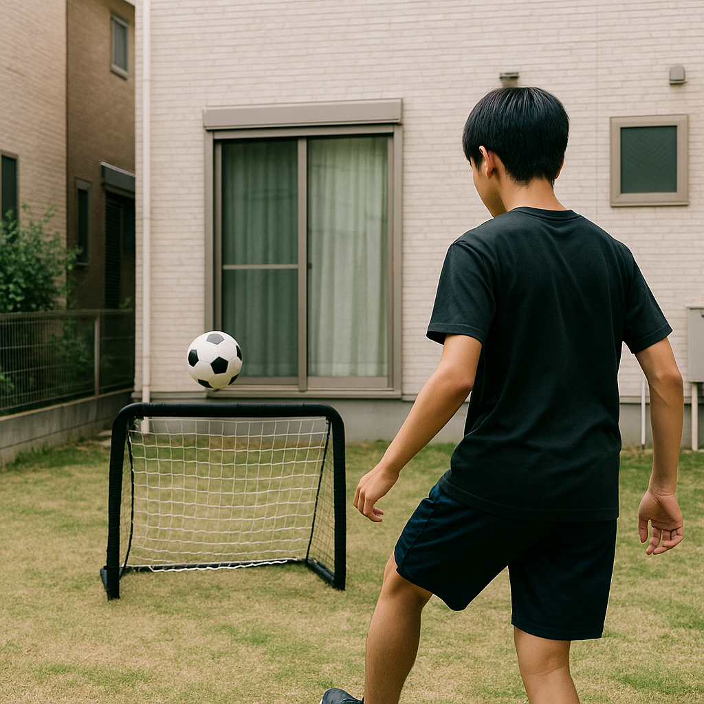 サッカーのシュート、家でできる練習｜壁なしOK