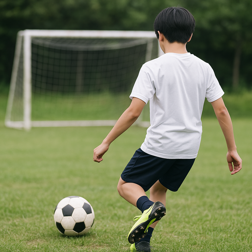 サッカーのシュート苦手を克服する鍵は芯と軸