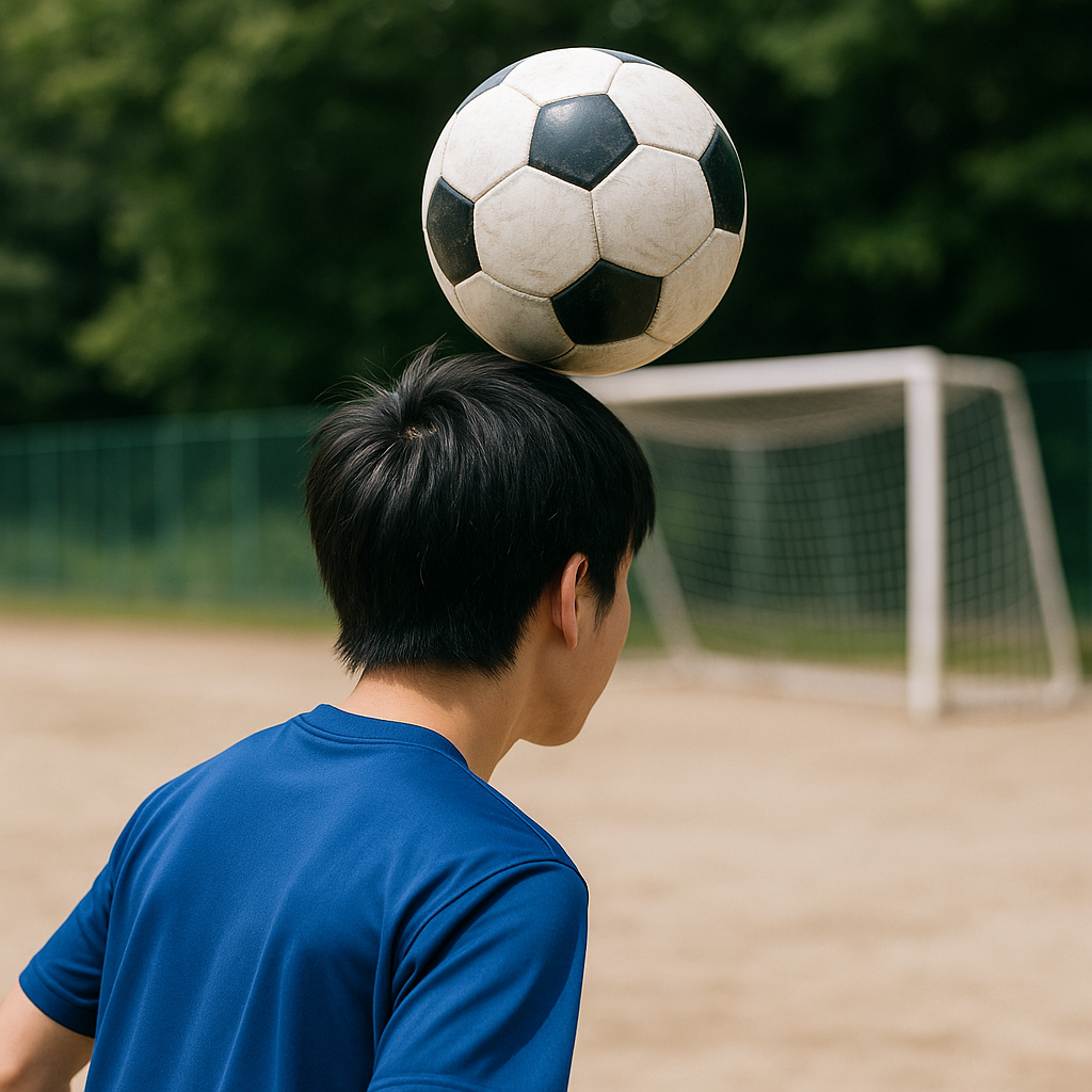 ヘディングのフォーム改善で今日から実践、競り勝つ怖くないコツ