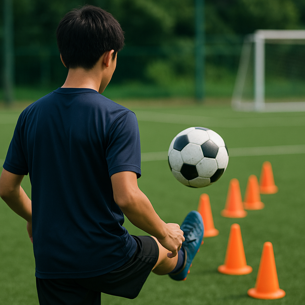 ワンタッチパスの精度を上げる今日から10分ドリル