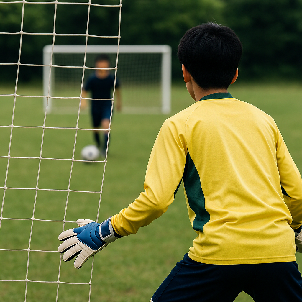 サッカーGKポジショニング基本は角度と距離で決まる
