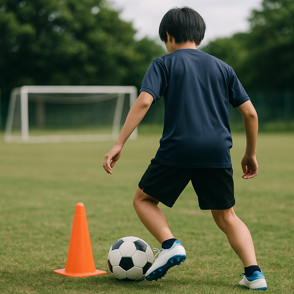 サッカー一人でできるドリブル練習で抜く力を鍛える