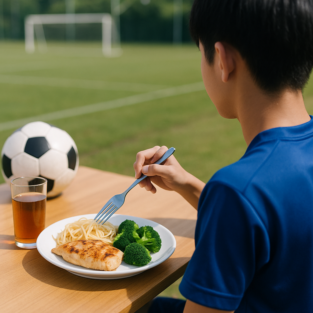 サッカー試合前の食事メニュー高校生の正解はこれ