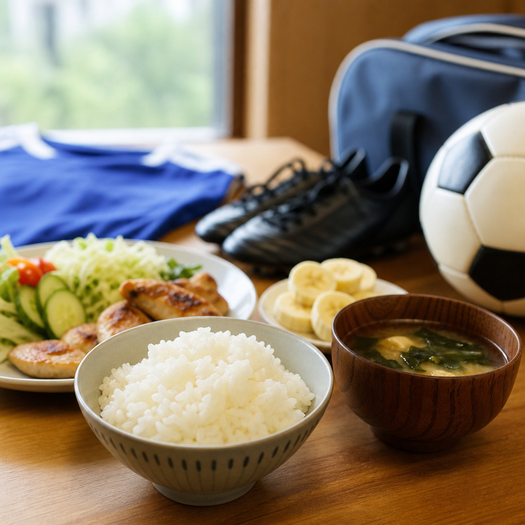 サッカー試合前の食事で中学生が差をつける黄金ルール