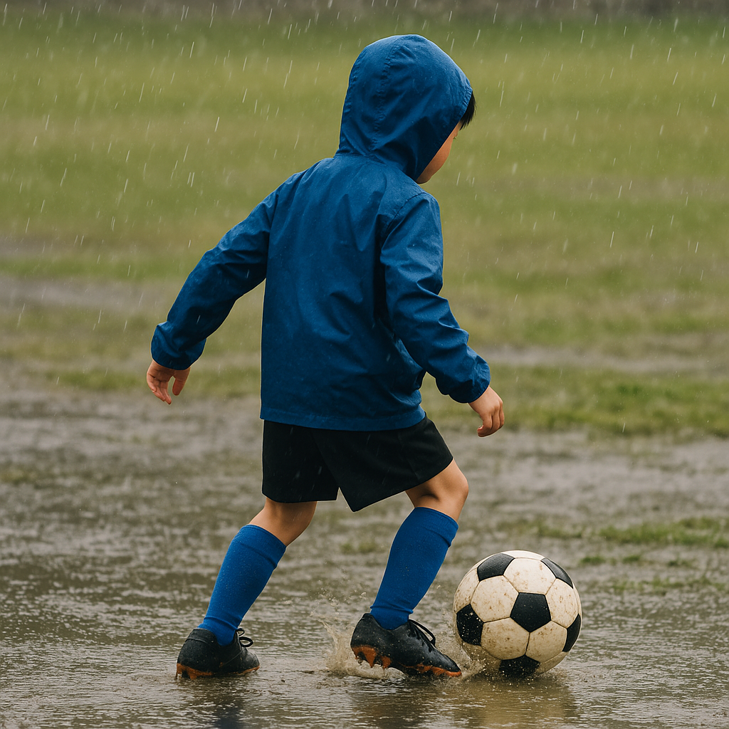 雨天時のサッカー試合対策｜ピッチコンディション別プレー術