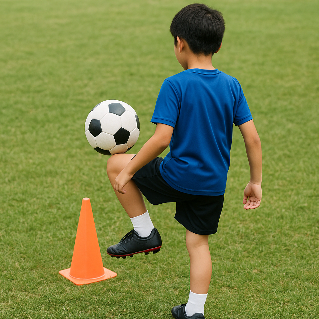 サッカーで上達する片足バランス＆ボールタッチ練習法とは
