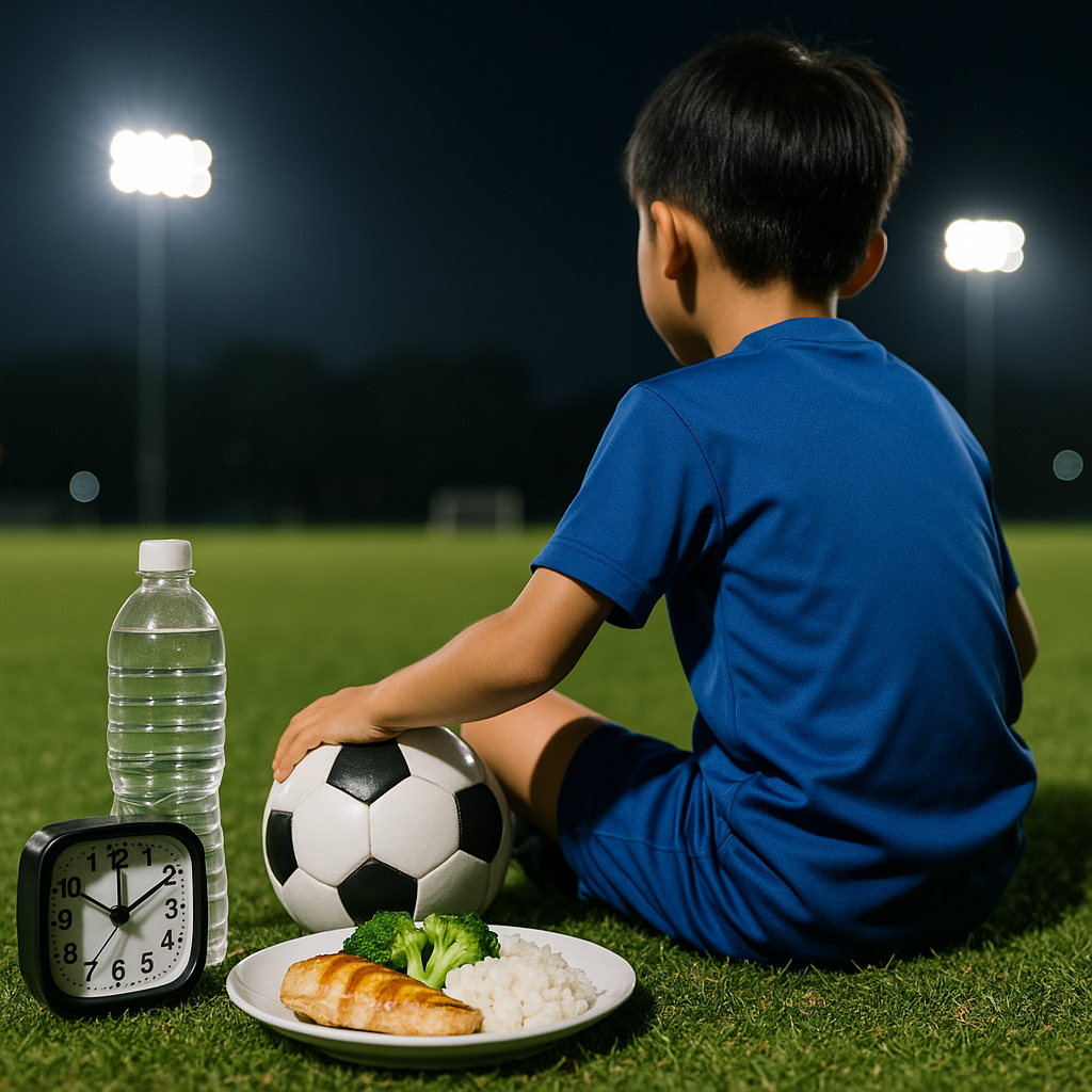 サッカー夜間試合で最高のパフォーマンスを出す食事・睡眠・調整法