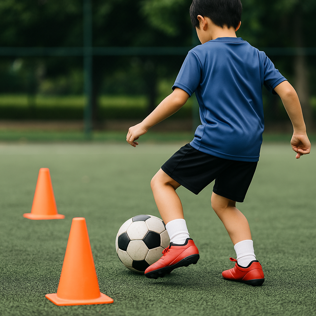 初心者必見！サッカー「ダブルタッチ」のコツと上達練習法