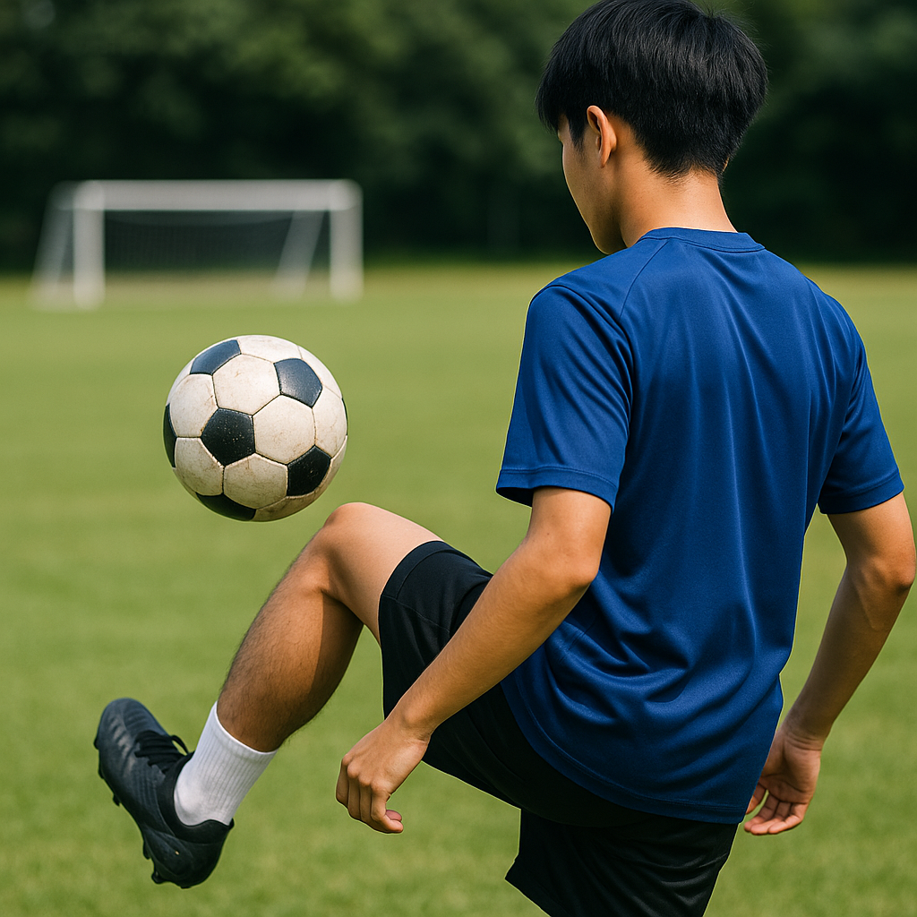 逆足トラップの極意！高校生向け実践的サッカー練習メソッド