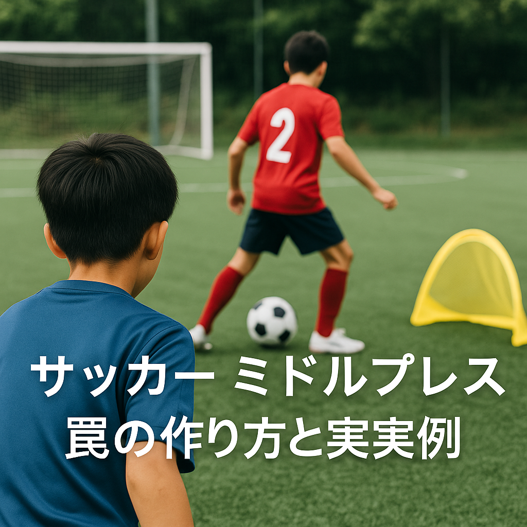 サッカー ミドルプレス 罠の作り方と実例