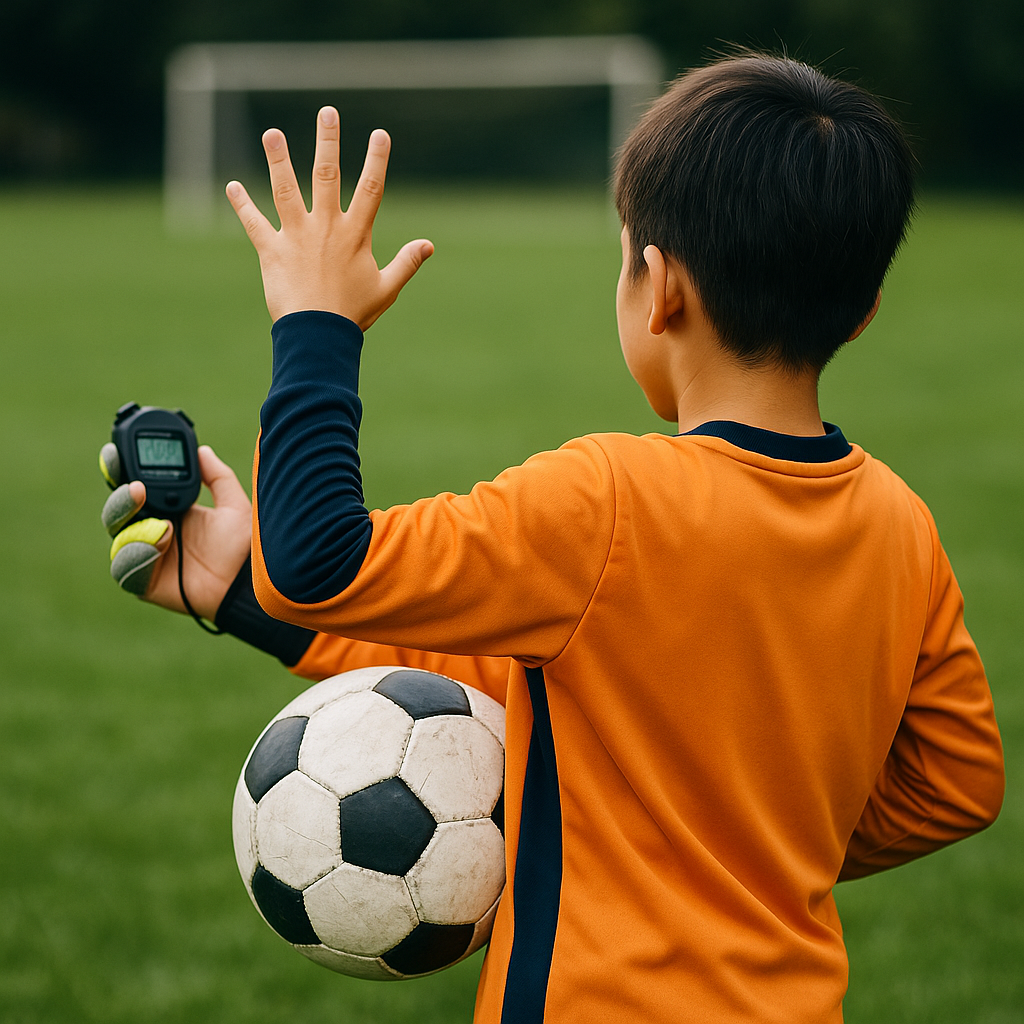 サッカーGK6秒の数え方と実務の警告基準