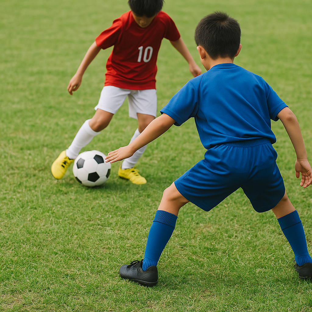 サッカー守備の基本！ドリブラーを遅らせるジョッキーステップ徹底解説