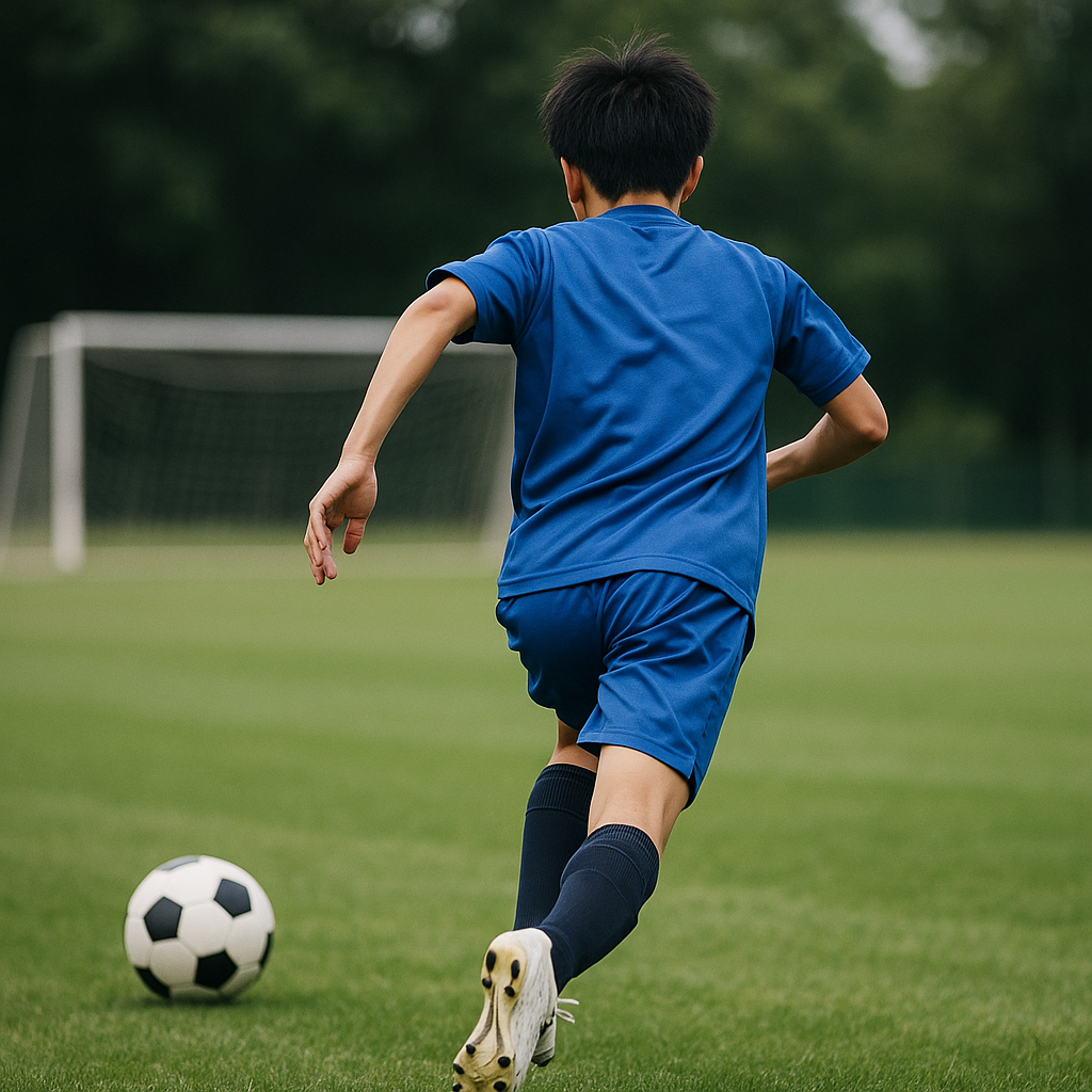 サッカーのダッシュを速くする初速と加速の作り方