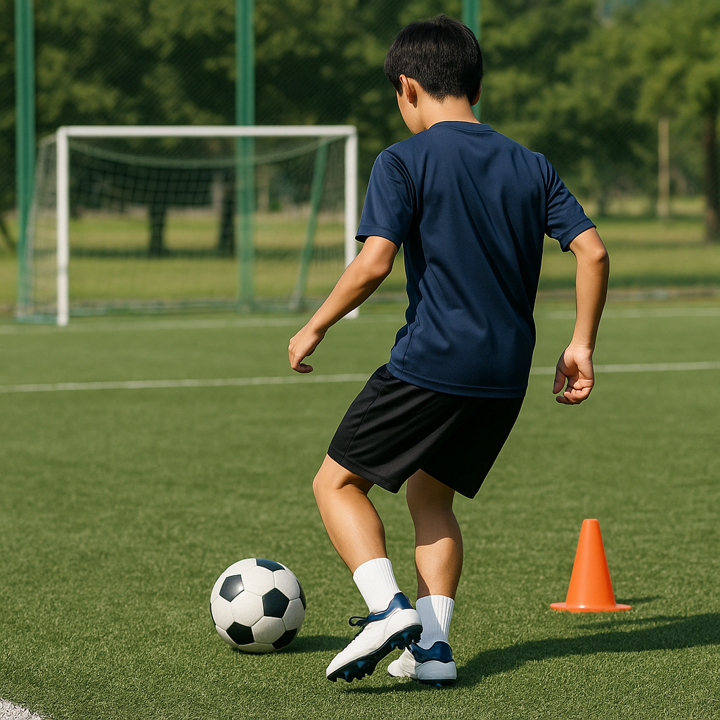 サッカーのファーストタッチを一人で練習：次の一歩を速くする実戦ドリル