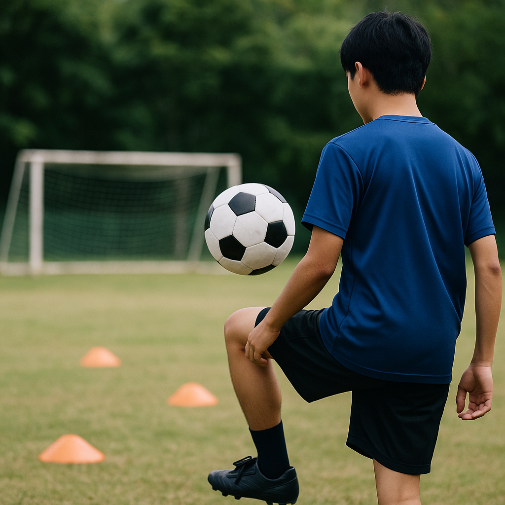 サッカーのファーストタッチ練習メニューで次の選択肢を増やす