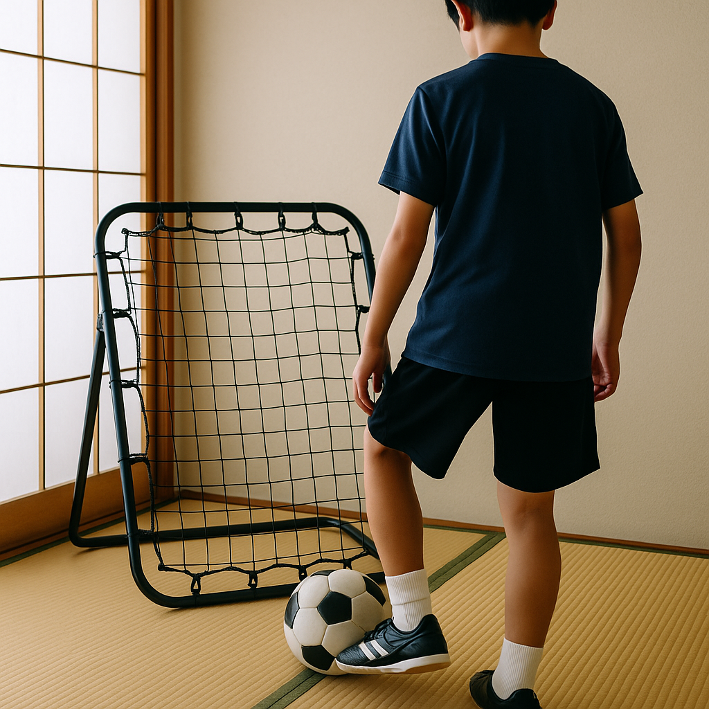 サッカーのワンタッチを家で練習 1畳で判断と足元が冴える10分ドリル