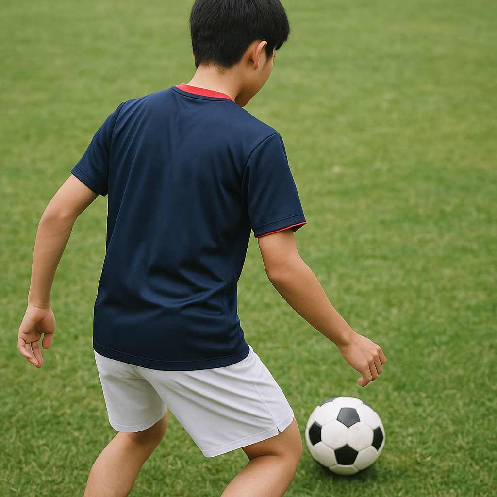 サッカーの受け方の基本：失わない体の向きと一歩
