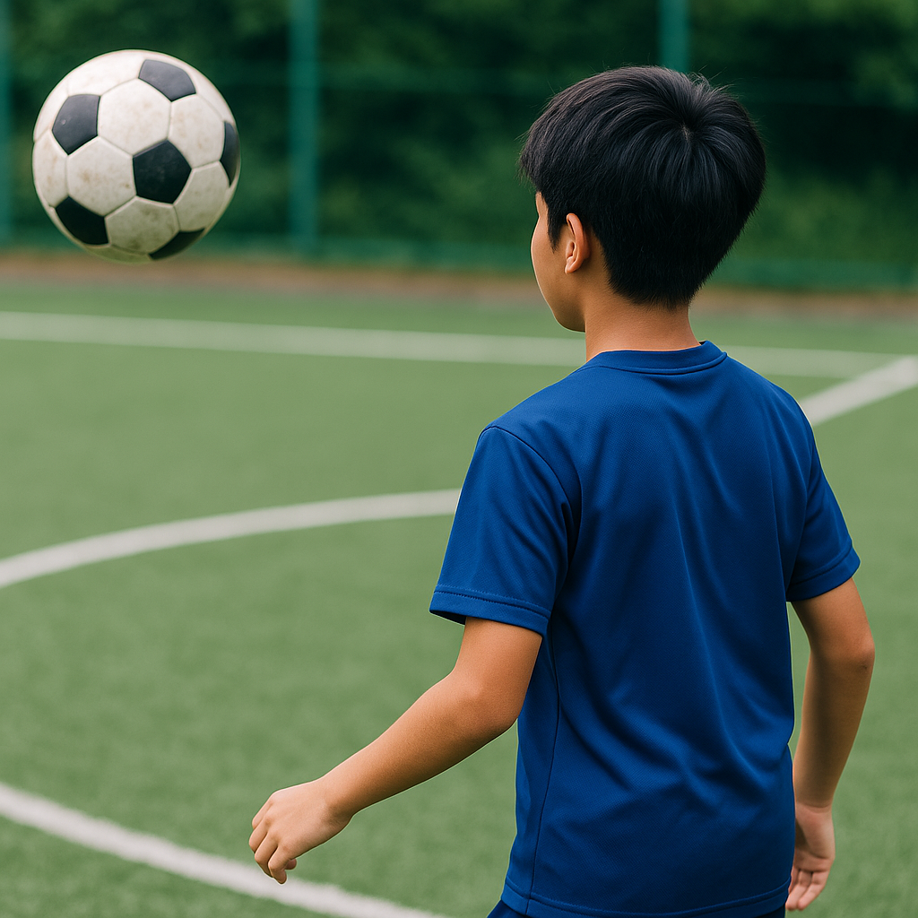 サッカーの受け方は小学生でも簡単！視野と体の向きが変わる3習慣