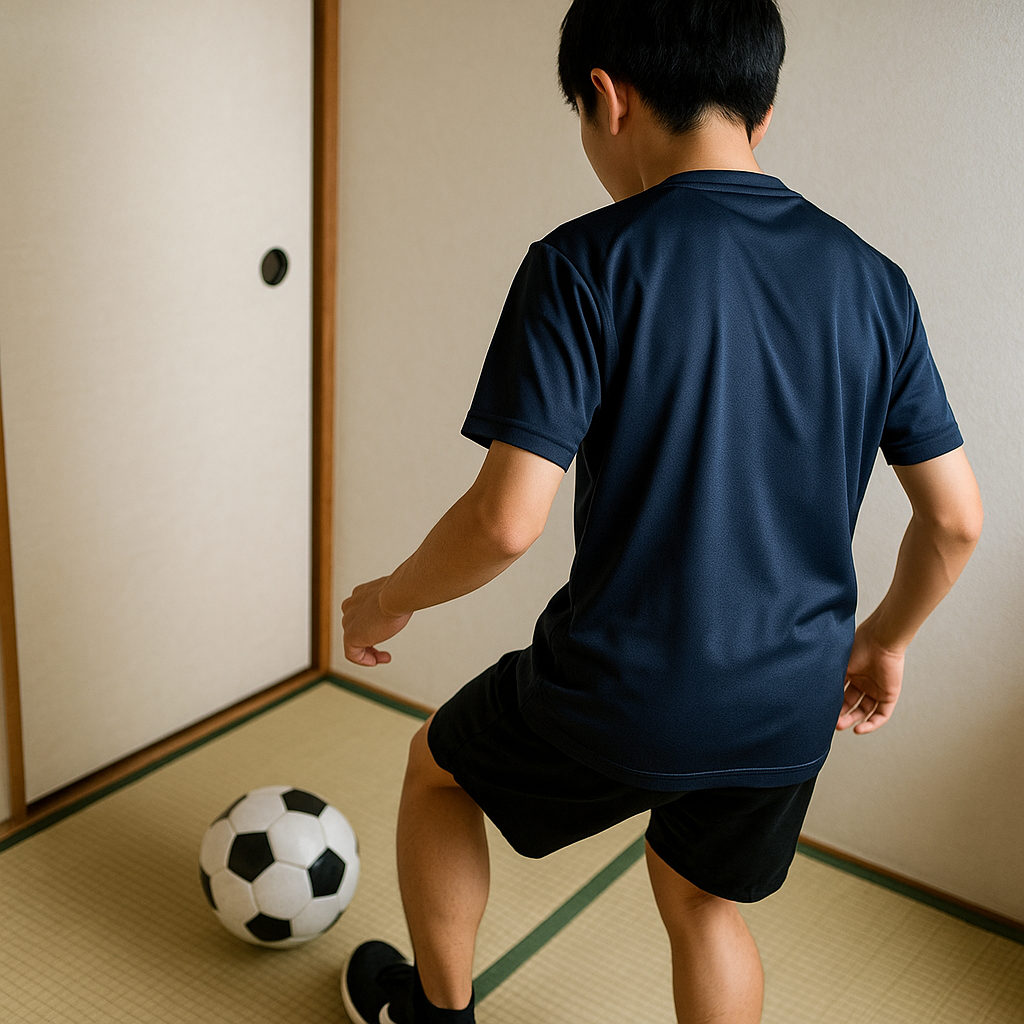 サッカーの狭い場所練習一畳で伸びる即効ドリル