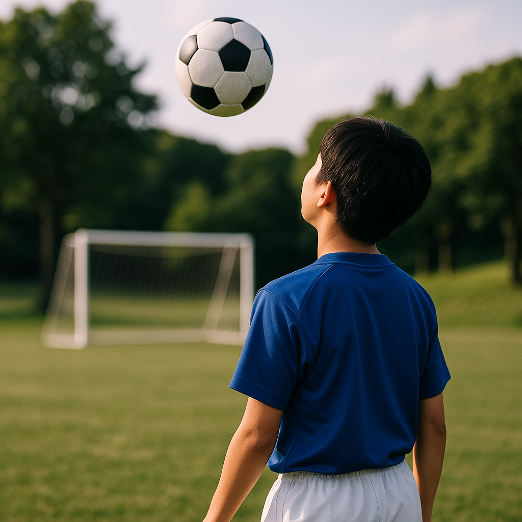 サッカーの視野の広げ方は親子で楽しく顔上げ練習