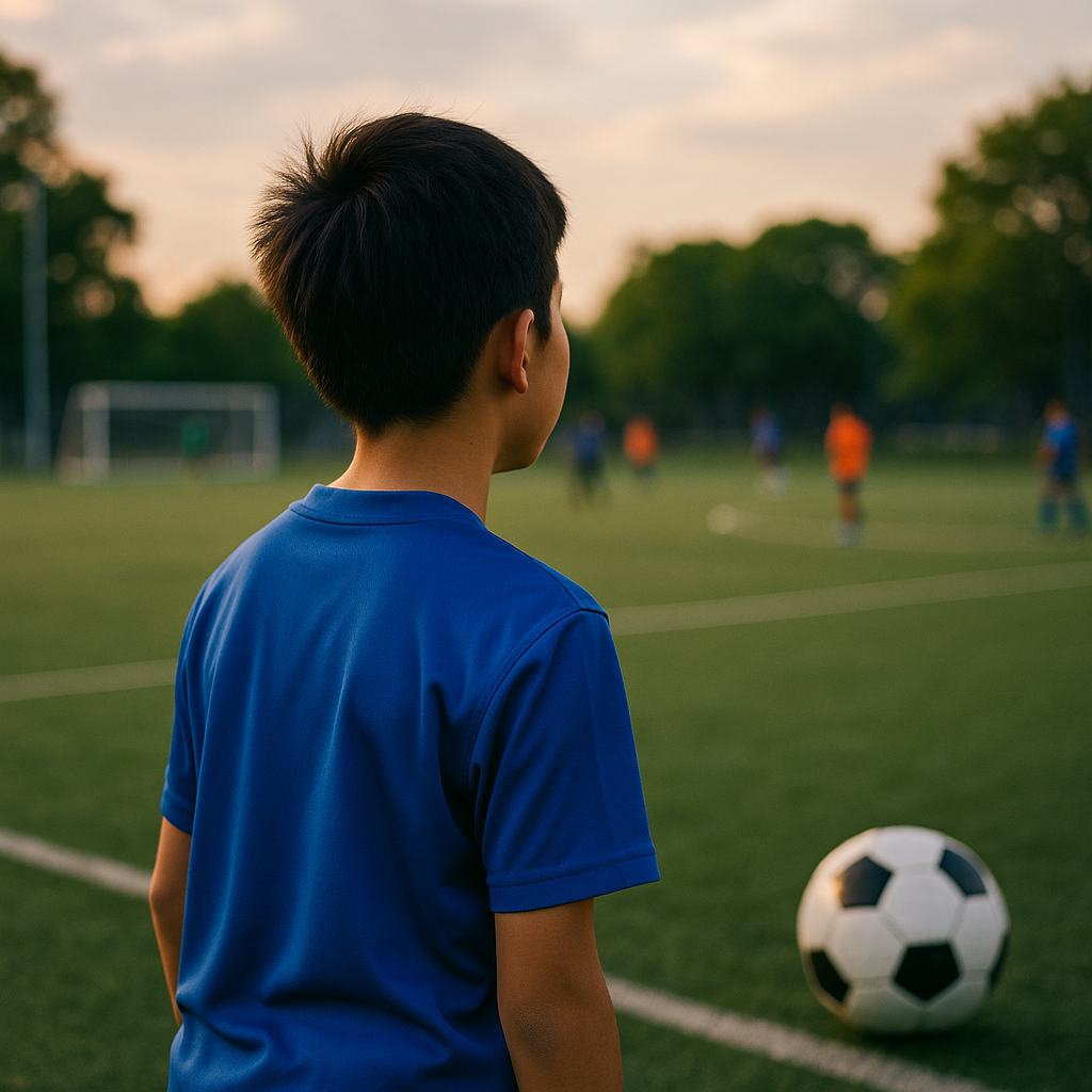 サッカーの視野の広げ方：小学生でも簡単！周りが見える顔上げ術