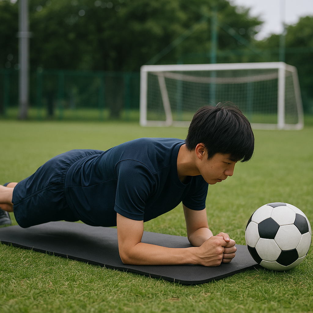 サッカー体幹トレ初心者でもケガせず効く入門