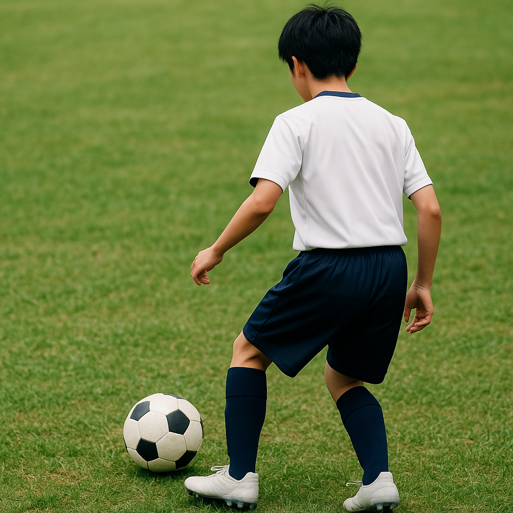 サッカー初心者の受け方:止めずに次へ運ぶ術