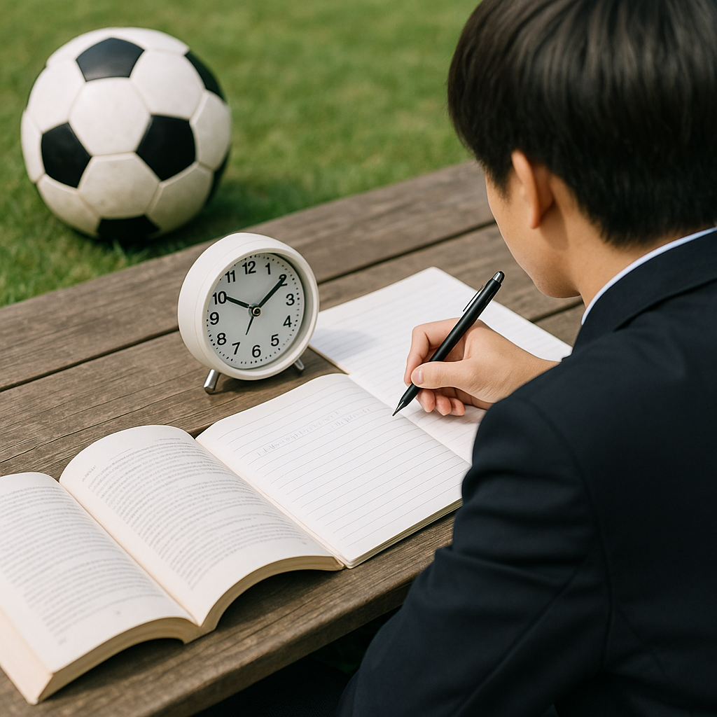 勉強とサッカーを両立する方法 1日3分割の習慣術