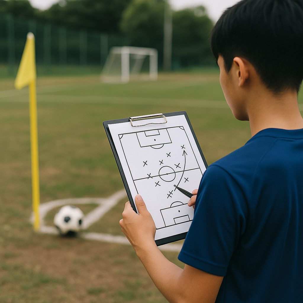 セットプレーのコーナーで変化を生む設計図