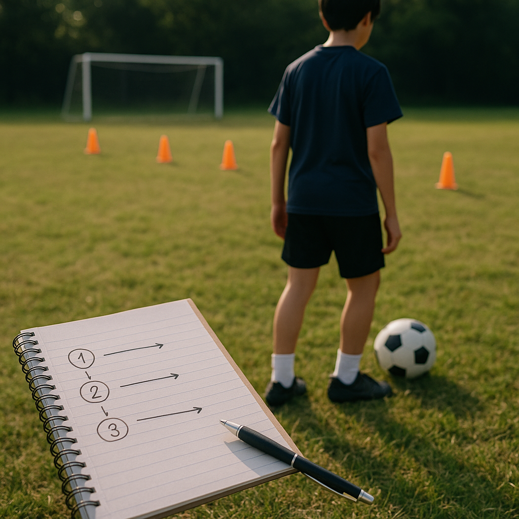 個人練習 30分 メニューで上達加速：目的→メニュー→自己チェック