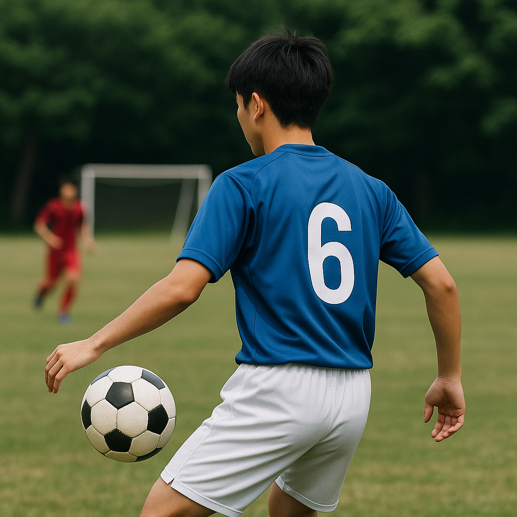 サッカーのボランチの受け方と体の向きで試合を変える
