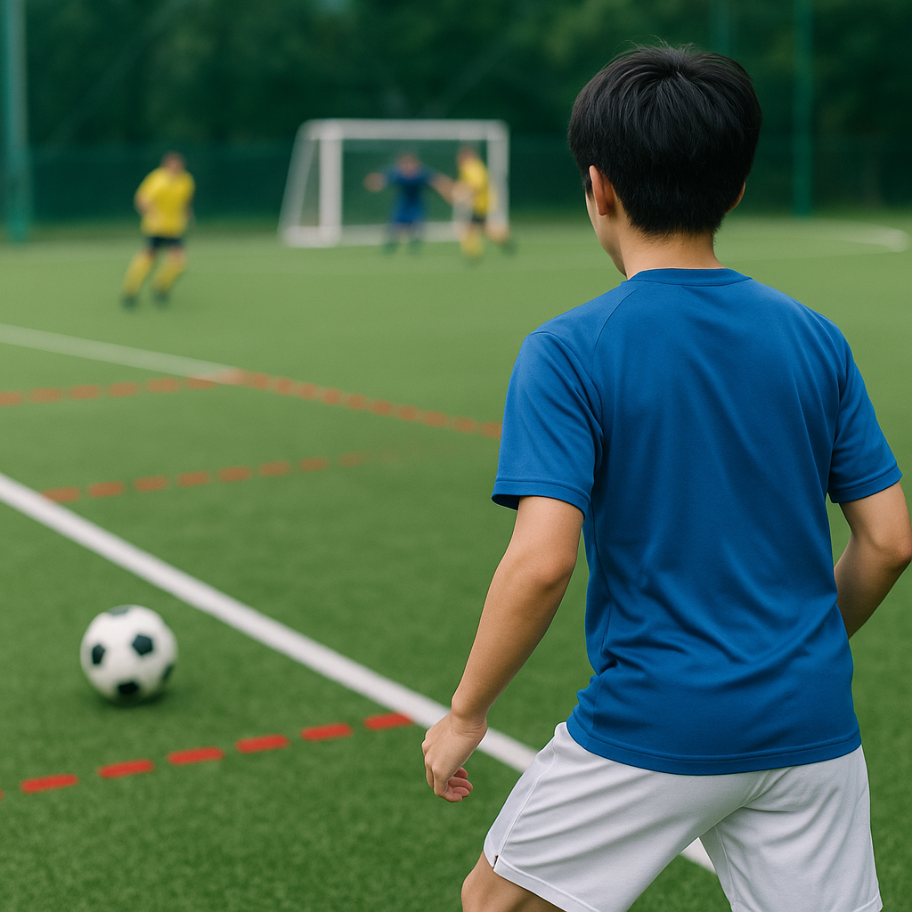 サッカーハーフスペースの使い方 初心者が決定機を生む3動き