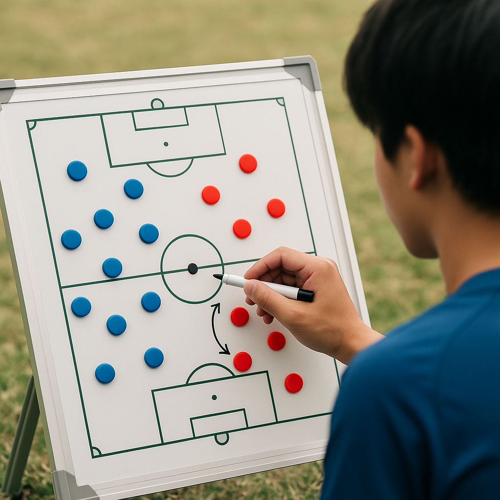 サッカー作戦ボードおすすめサイズと選び方｜ミーティングで全員が見える