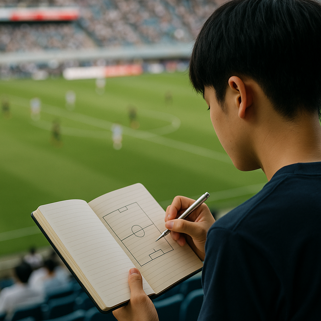 サッカー観戦ノートで学ぶプロの見方と差がつく視点