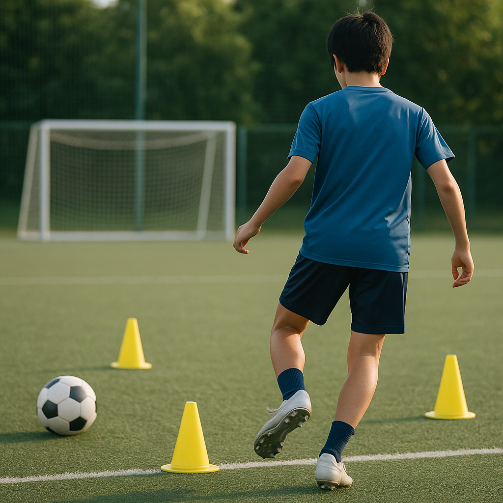 サッカーのパスでパスコースを作る動き方の基礎と実戦