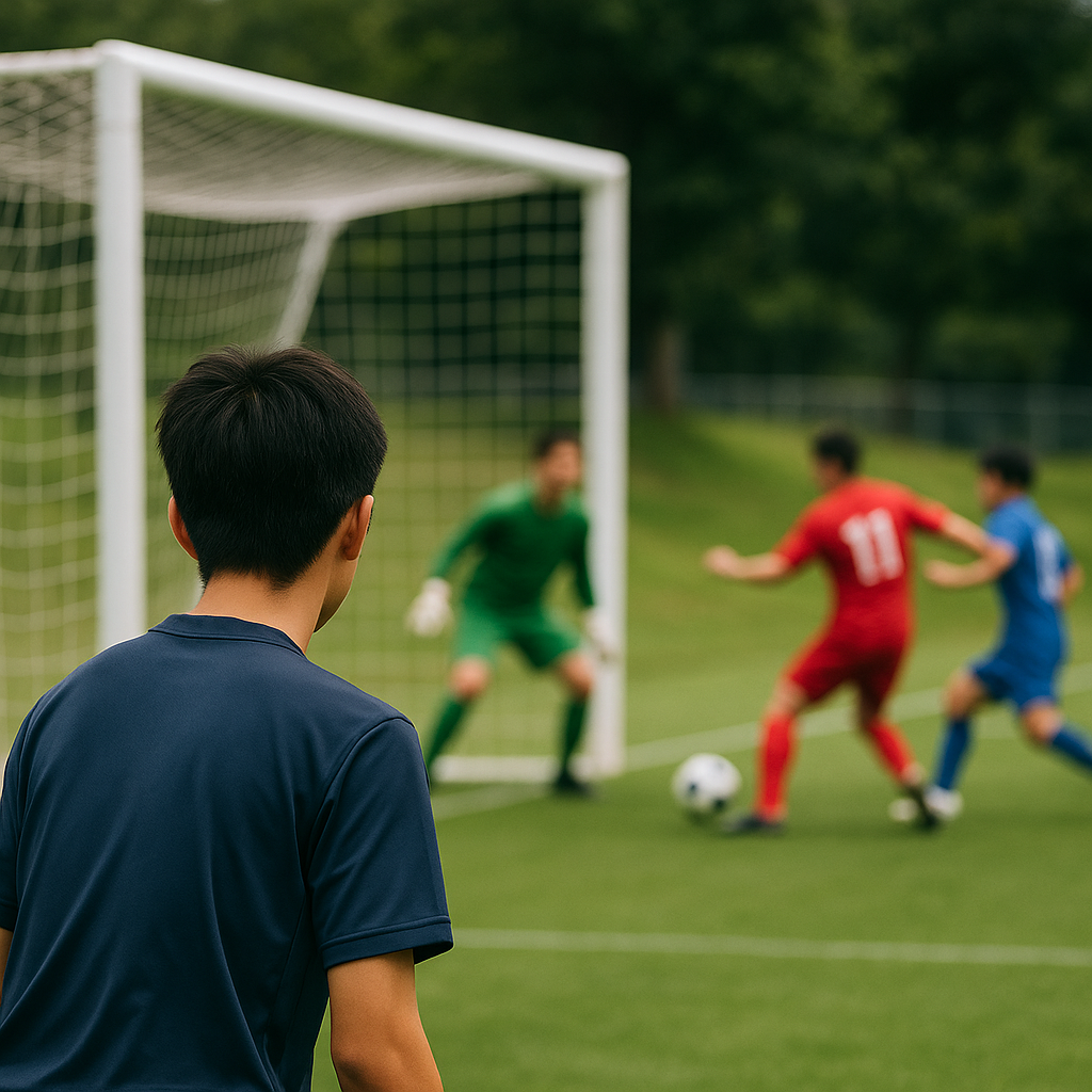 サッカークロス守備のニア対応、潰すか遅らせるかの判断軸