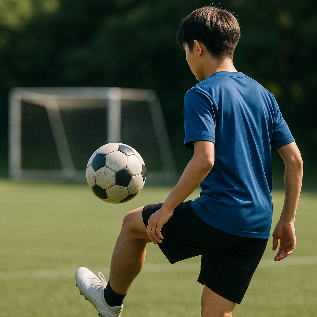 サッカートラップのファーストタッチで方向をつける極意