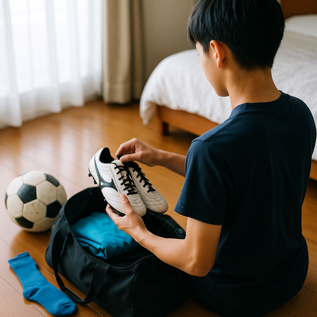 サッカー遠征の前日準備で当日の動きが変わる