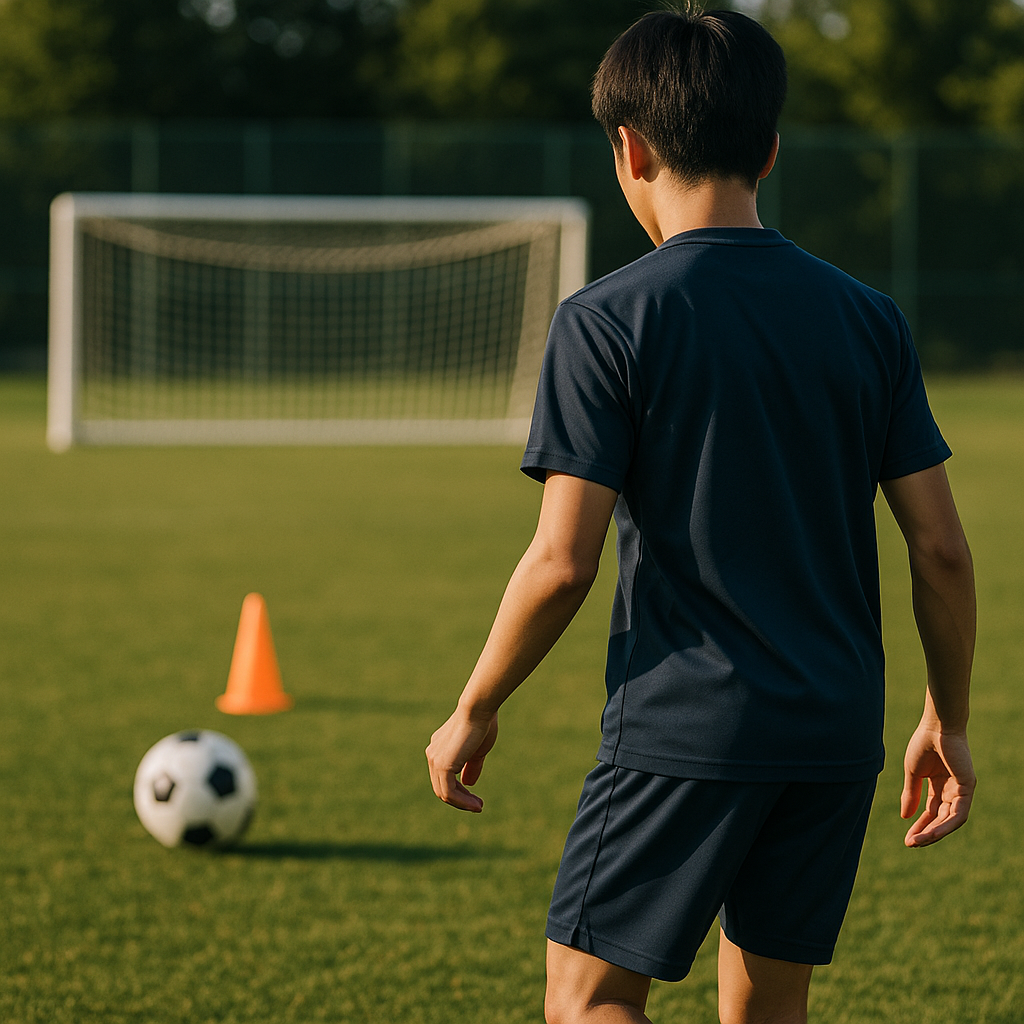 サッカー2人練習のパスメニューで判断と精度を鍛える