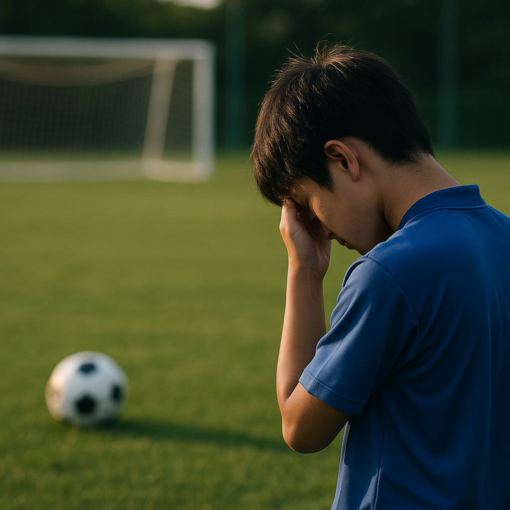 サッカーで叱られて落ち込む時の対処法、ピッチで止まらない心の戻し方