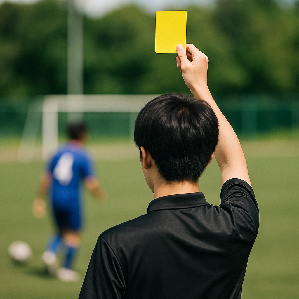 サッカーのイエローカード基準と微妙な境界線を事例で解説