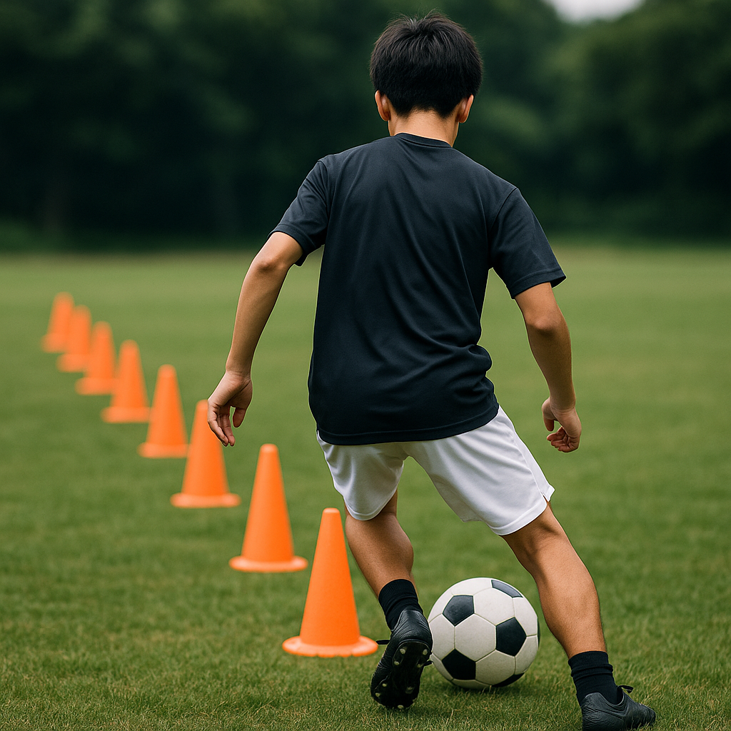 サッカーアジリティを磨く厳選コーンドリル
