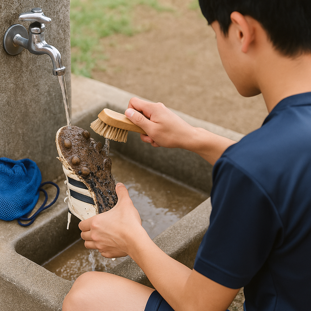 サッカースパイクの手入れ・洗い方で長持ち、泥・臭いも即解決