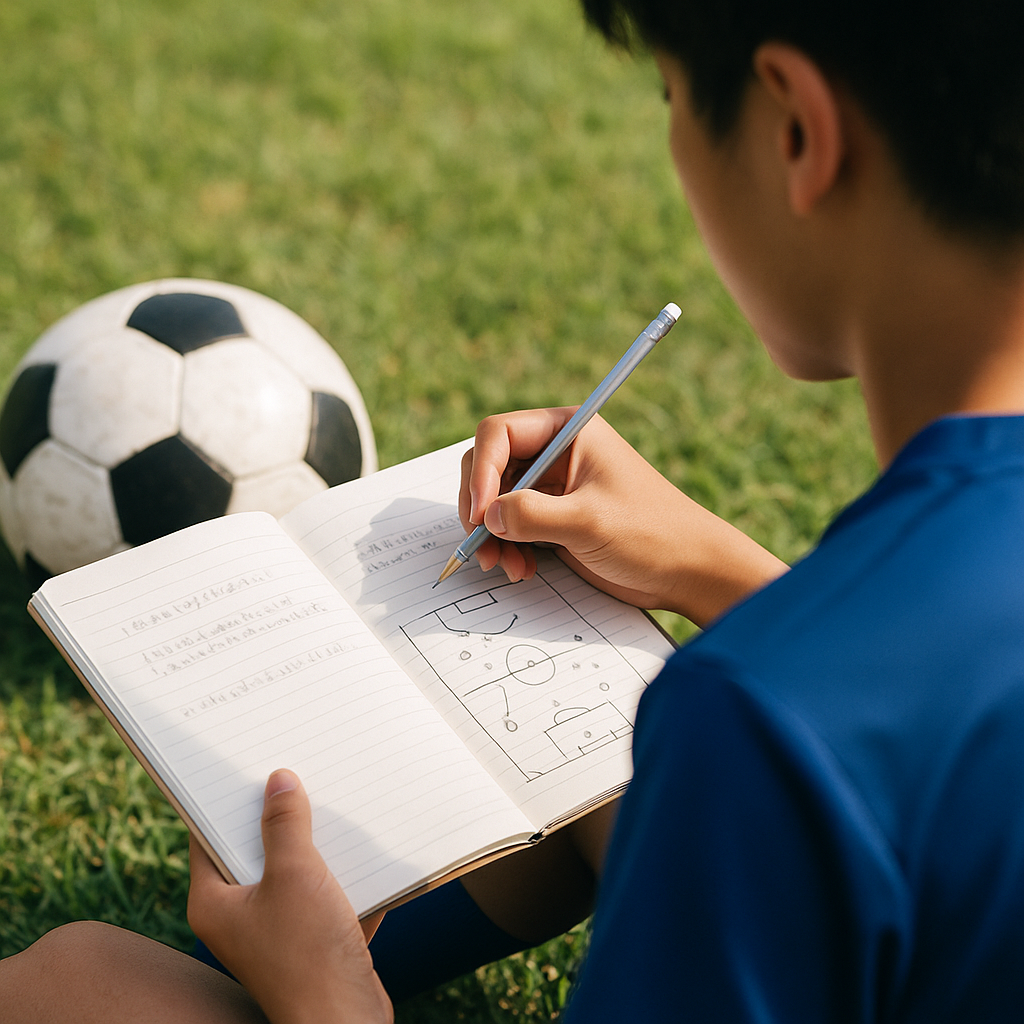 サッカー試合後の振り返りノートの書き方で勝ち点を積む