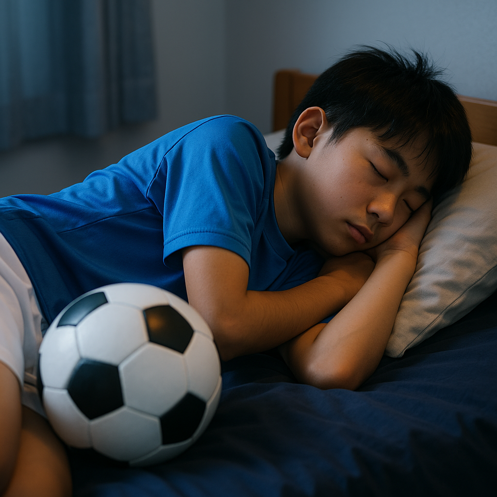 サッカー部中学生の睡眠時間目安は？成長と回復を最大化