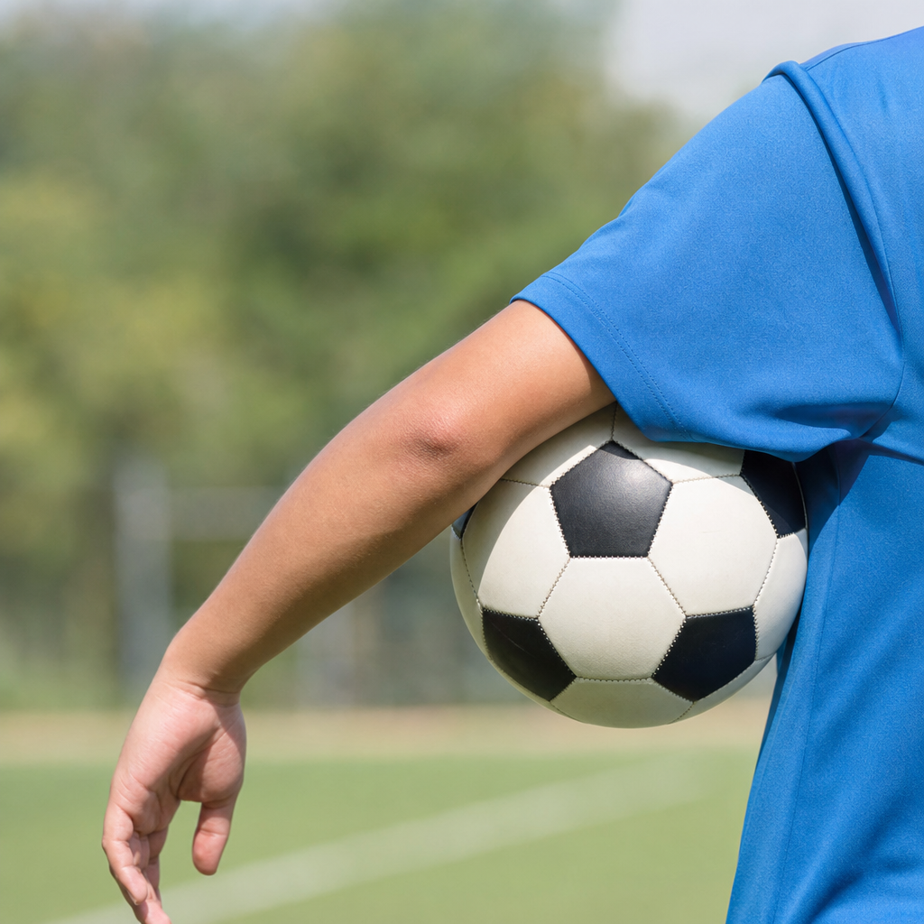 サッカーのハンド、肩と腕の境目はどこ？一目で理解