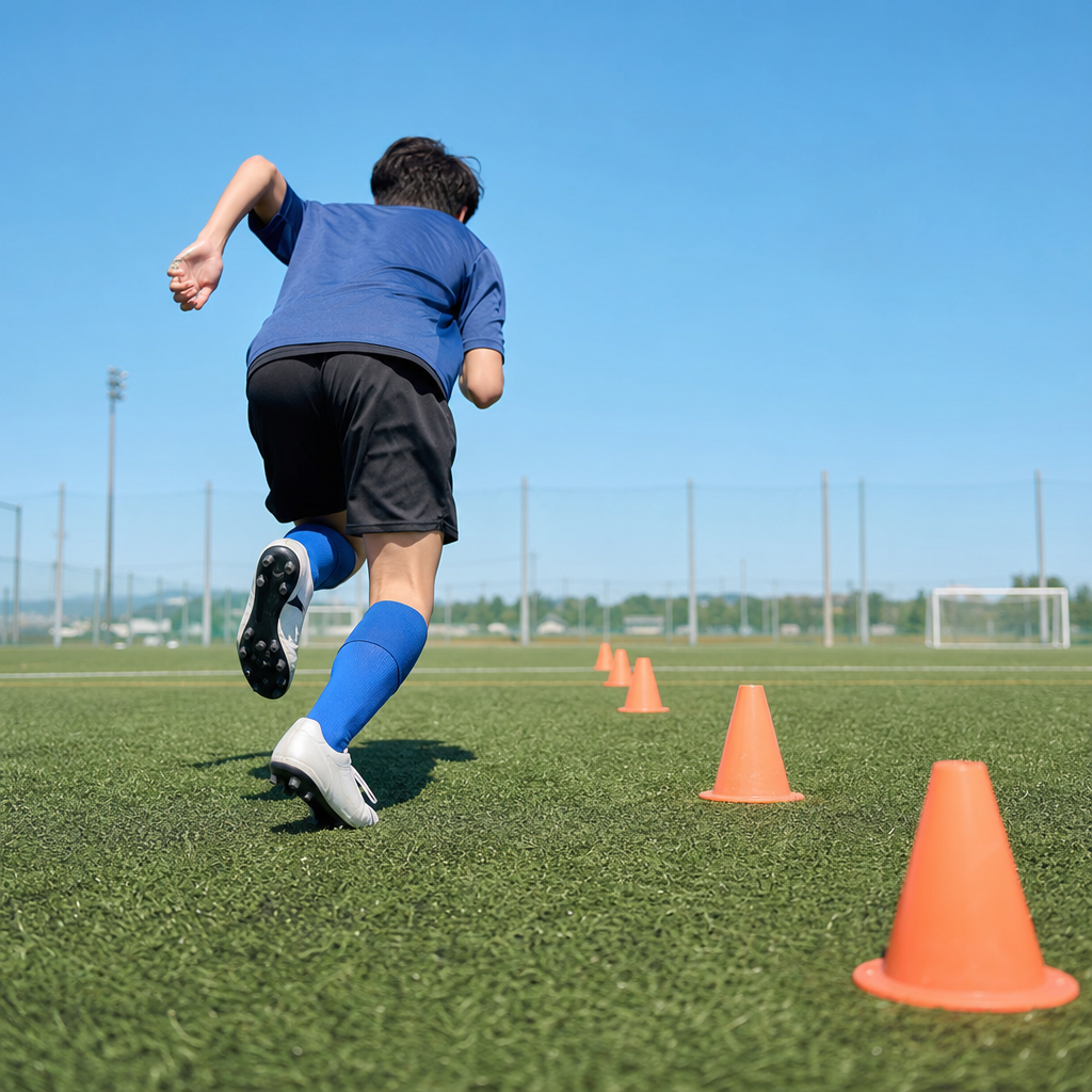 サッカー中学生向け 足が速くなる走り方の極意