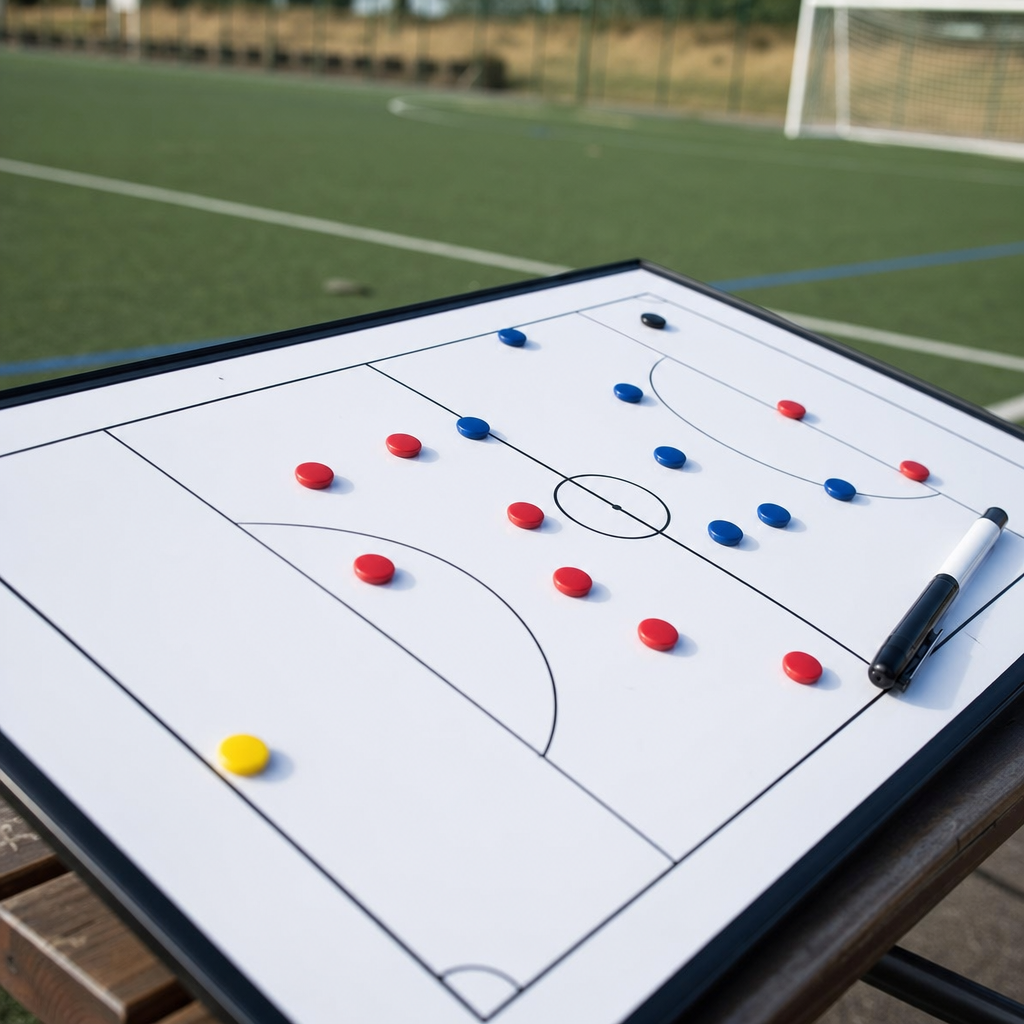 サッカー試合前ミーティングで話す内容の設計図