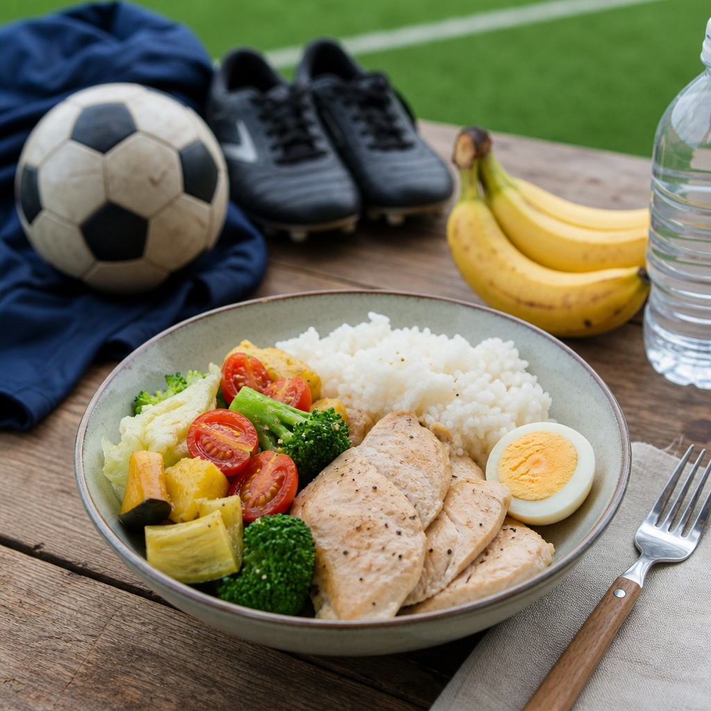 サッカー試合後、何を食べる？翌日に差が出る回復飯ガイド